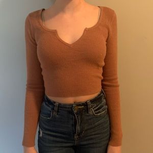 PacSun LA hearts Long sleeve crop top